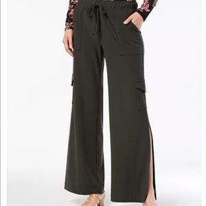 Split leg cargo pants